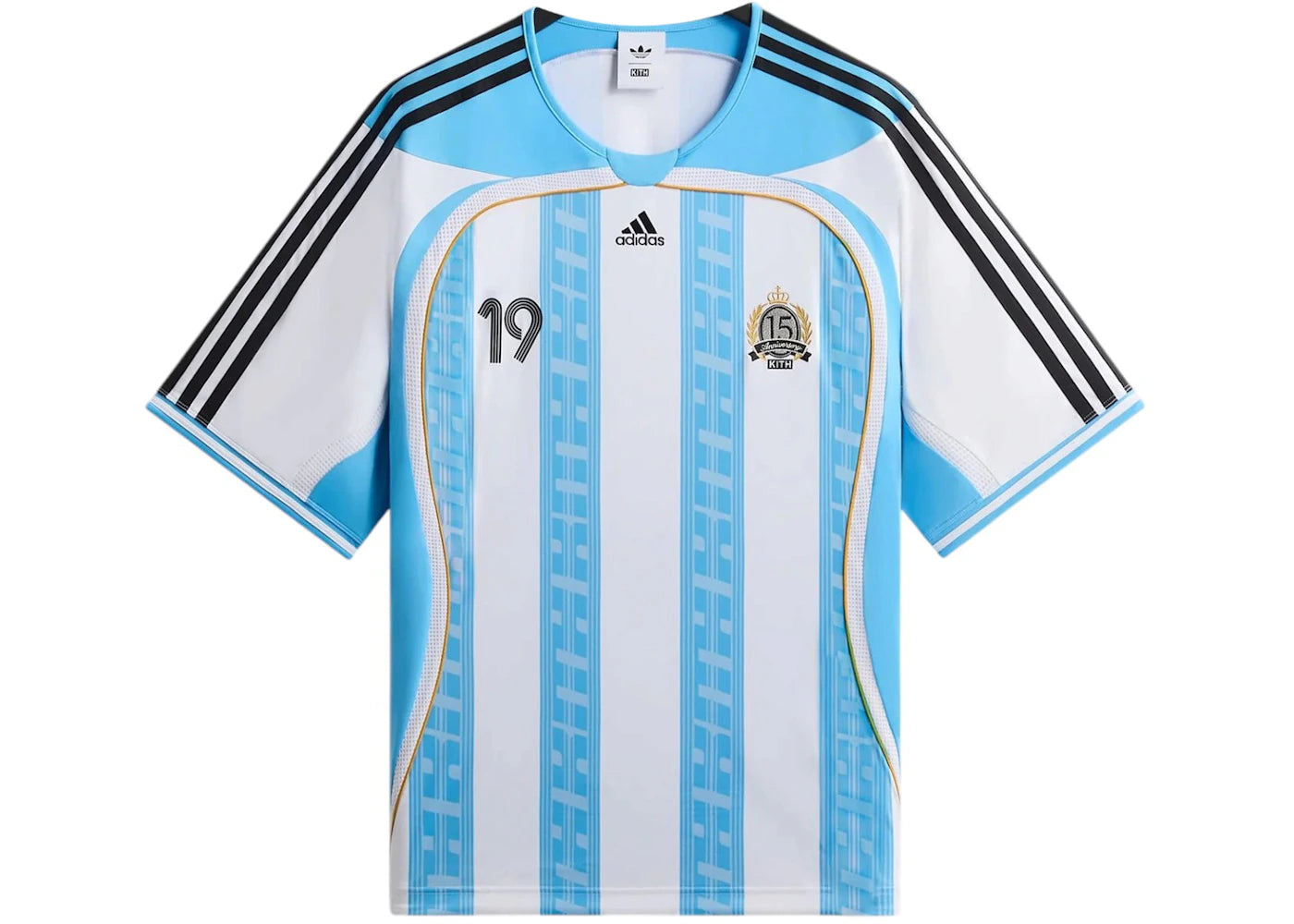 Kith x adidas Messi Football Jersey Blue/White - vue secondaire A