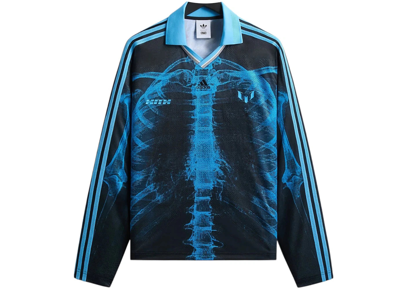 Kith x adidas Messi Football Skeleton Goalkeeper Long Sleeve Tee - vue secondaire A