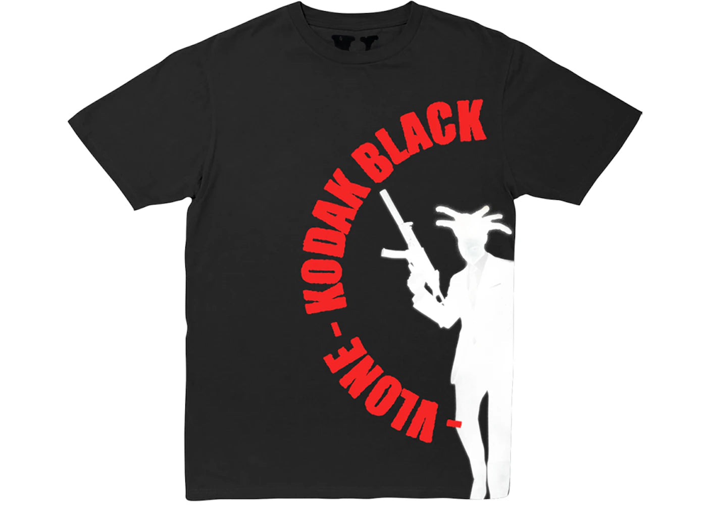 Kodak Black x Vlone Vulture T-shirt Black - vue secondaire A