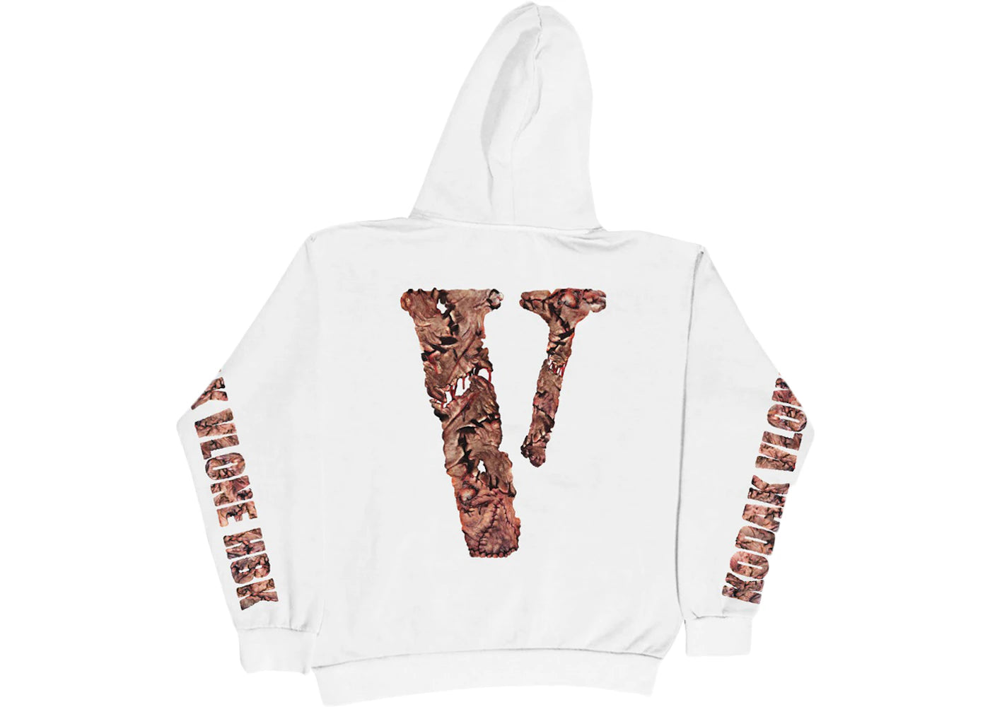 Kodak Black x Vlone Zombie Hoodie White - vue secondaire B