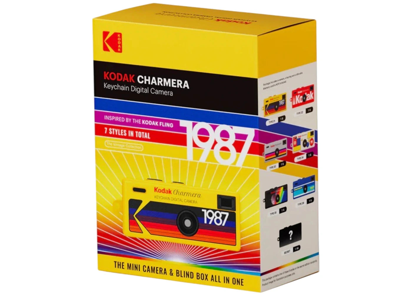 Kodak CHARMERA Digital Camera Keychain Single Blind Box - vue 360