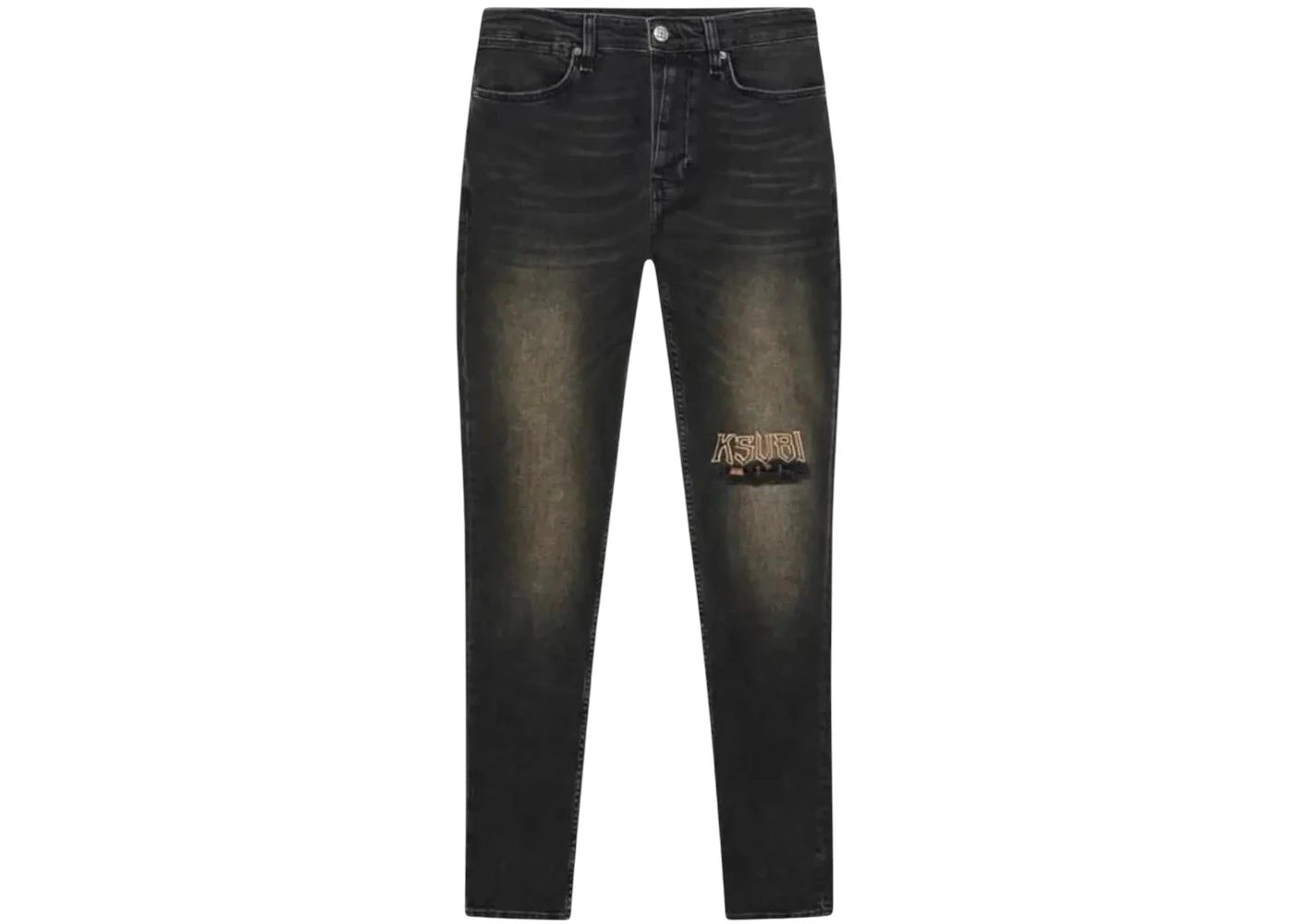 Ksubi Van Winkle Kingdom Repair Jeans Black - vue 360
