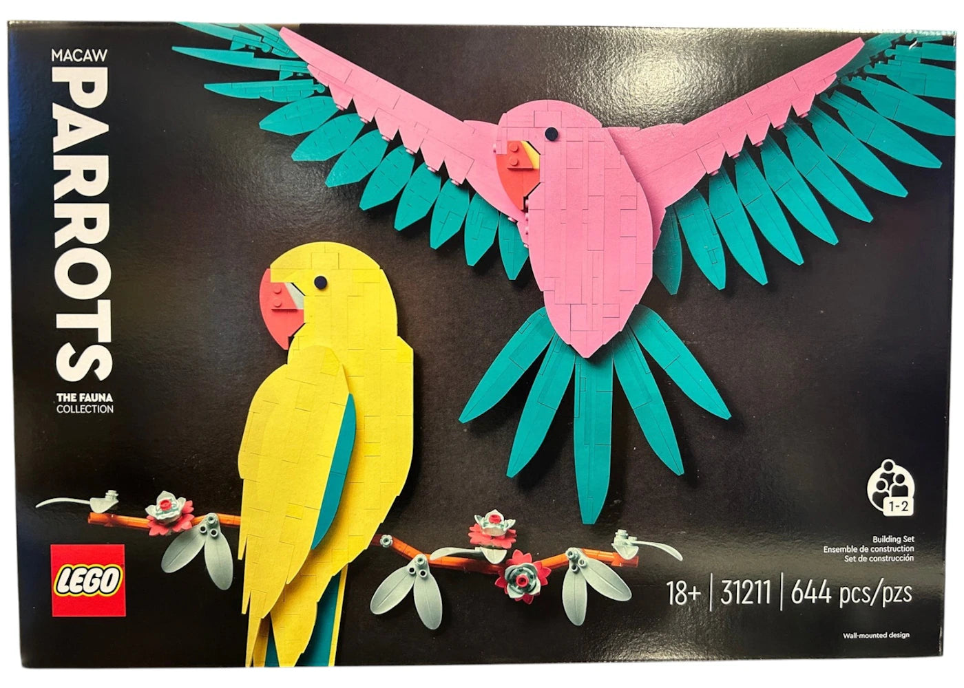 LEGO Art The Fauna Collection Macaw Parrots Set 31211