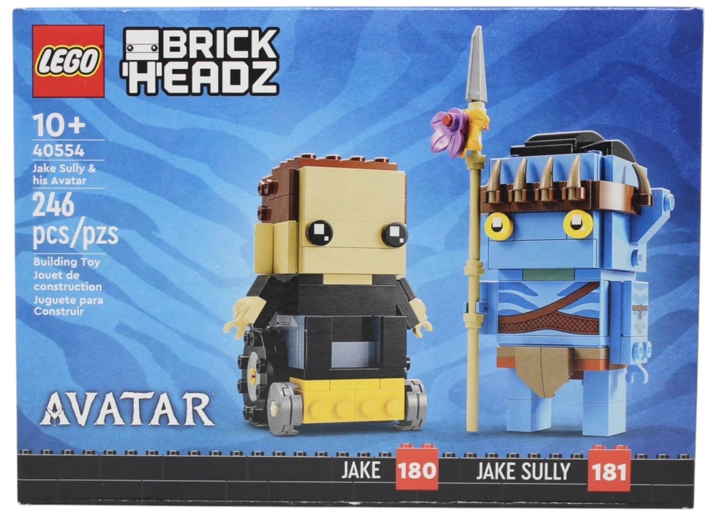 LEGO Brick Headz Avatar Jake Sully & his Avatar Set 40554 - vue 360