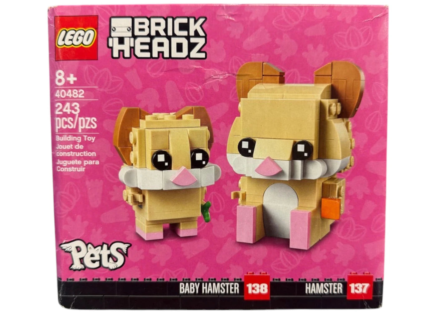 LEGO Brick Headz Baby Hamster & Hamster Set 40482 - vue 360