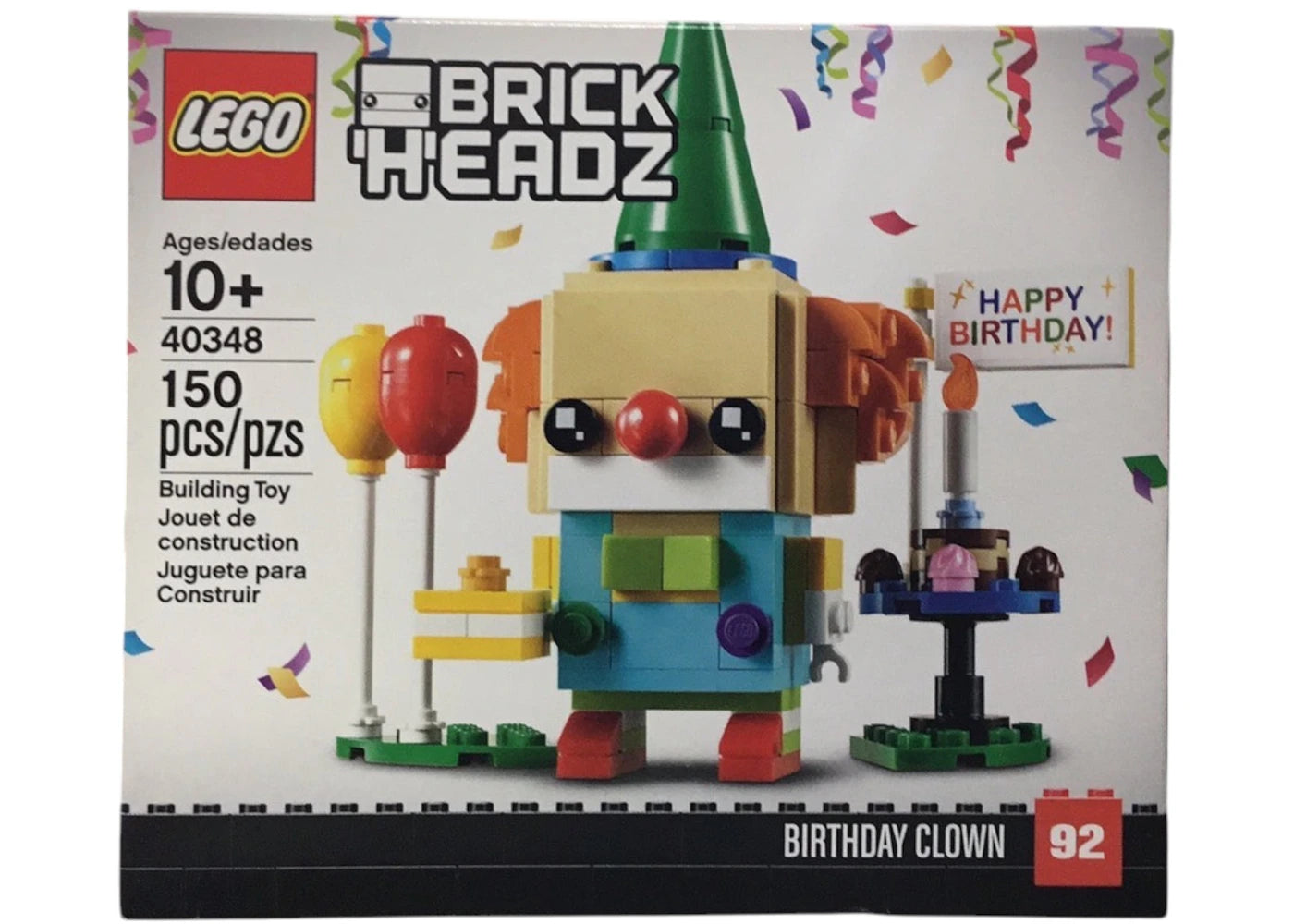 LEGO Brick Headz Birthday Clown Set 40348 - authentic LEGO building set