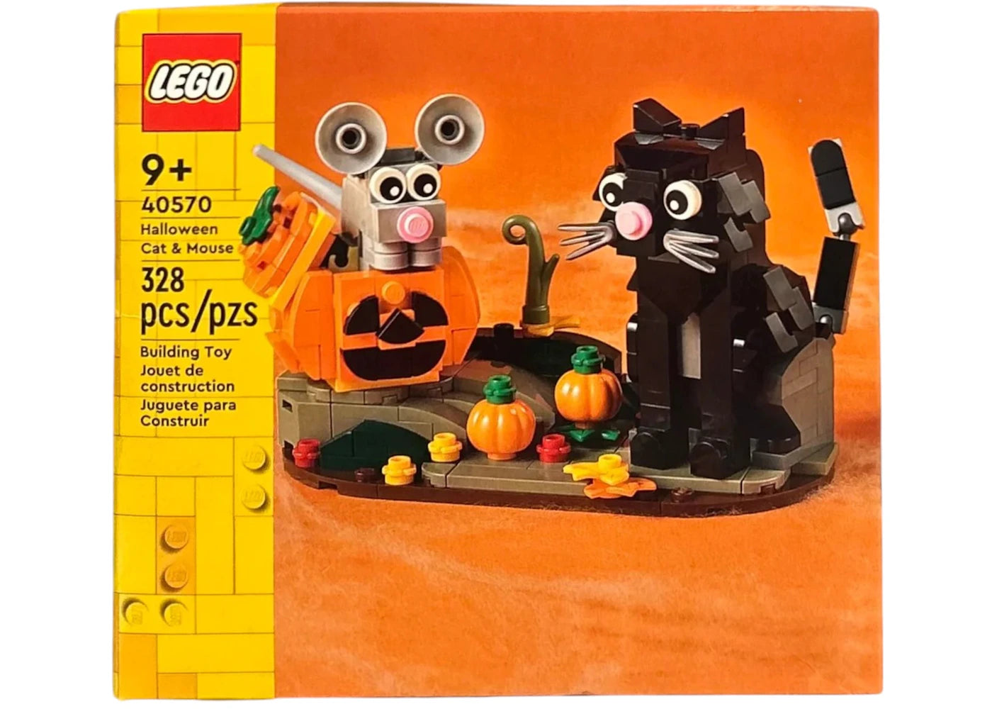 LEGO Brick Headz Halloween Cat & Mouse Set 40570 - vue 360