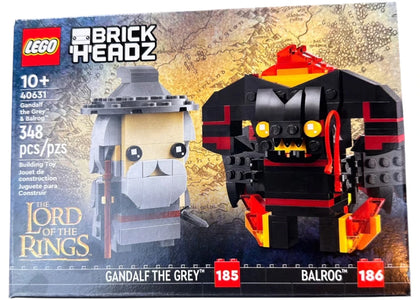 LEGO Brick Headz Lord of the Rings Gandalf the Grey & Balrog Set 40631 - authentic LEGO building set