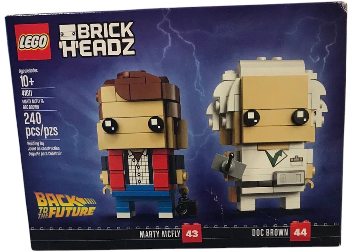LEGO Brick Headz Marty McFly & Doc Brown Set 41611 - vue 360