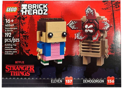 LEGO Brick Headz Stranger Things Demogorgon & Eleven Set 40549 - authentic LEGO building set