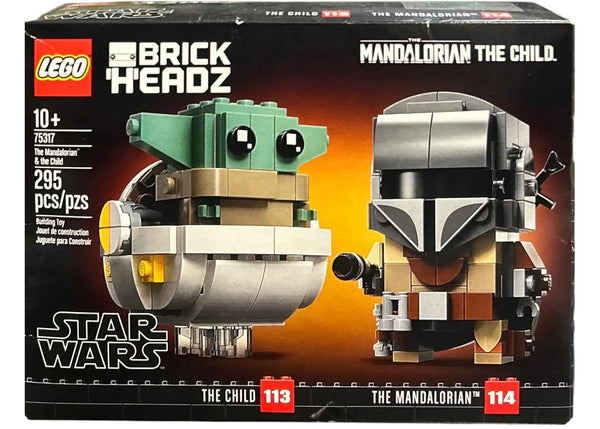 LEGO BrickHeadz Star Wars The Mandalorian & The Child Set 75317 - authentic LEGO building set