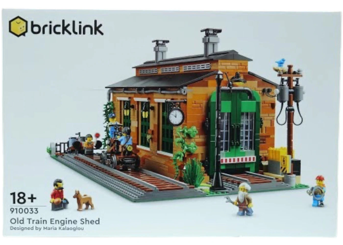LEGO Bricklink Designer Program Old Train Engine Shed 910033 - authentic LEGO building set