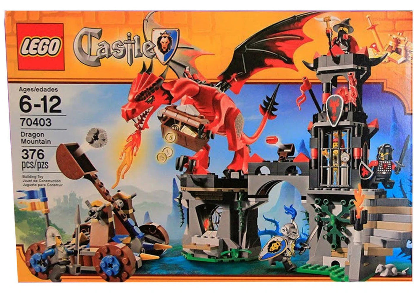 LEGO Castle Dragon Mountain Set 70403 - vue secondaire A