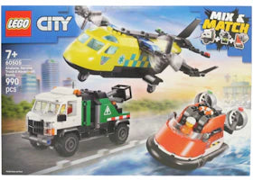 LEGO City Airplane, Service Truck & Hovercraft Remix Set 60505 - vue 360