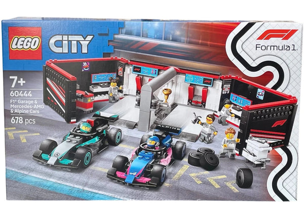LEGO City F1 Garage & Mercedes-AMG & Alpine Cars Set 60444 - authentic LEGO building set