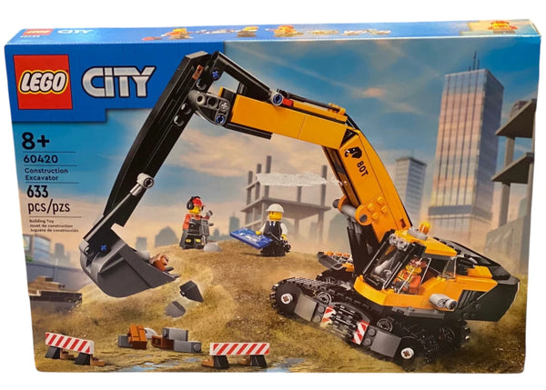 LEGO City Yellow Construction Excavator Set 60420 - authentic LEGO building set