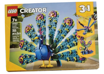 LEGO Creator 3-in-1: Exotic Peacock Set #31157 - authentic LEGO building set