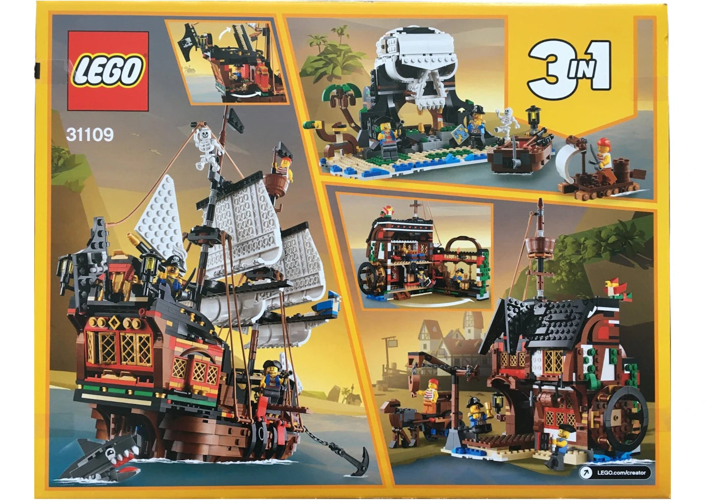 LEGO Creator Pirate Ship Set 31109 - vue 360