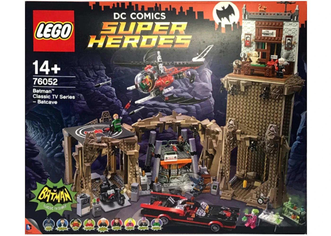 LEGO DC Comics Super Heroes Batman Classic TV Series Batcave Set 76052 - vue 360