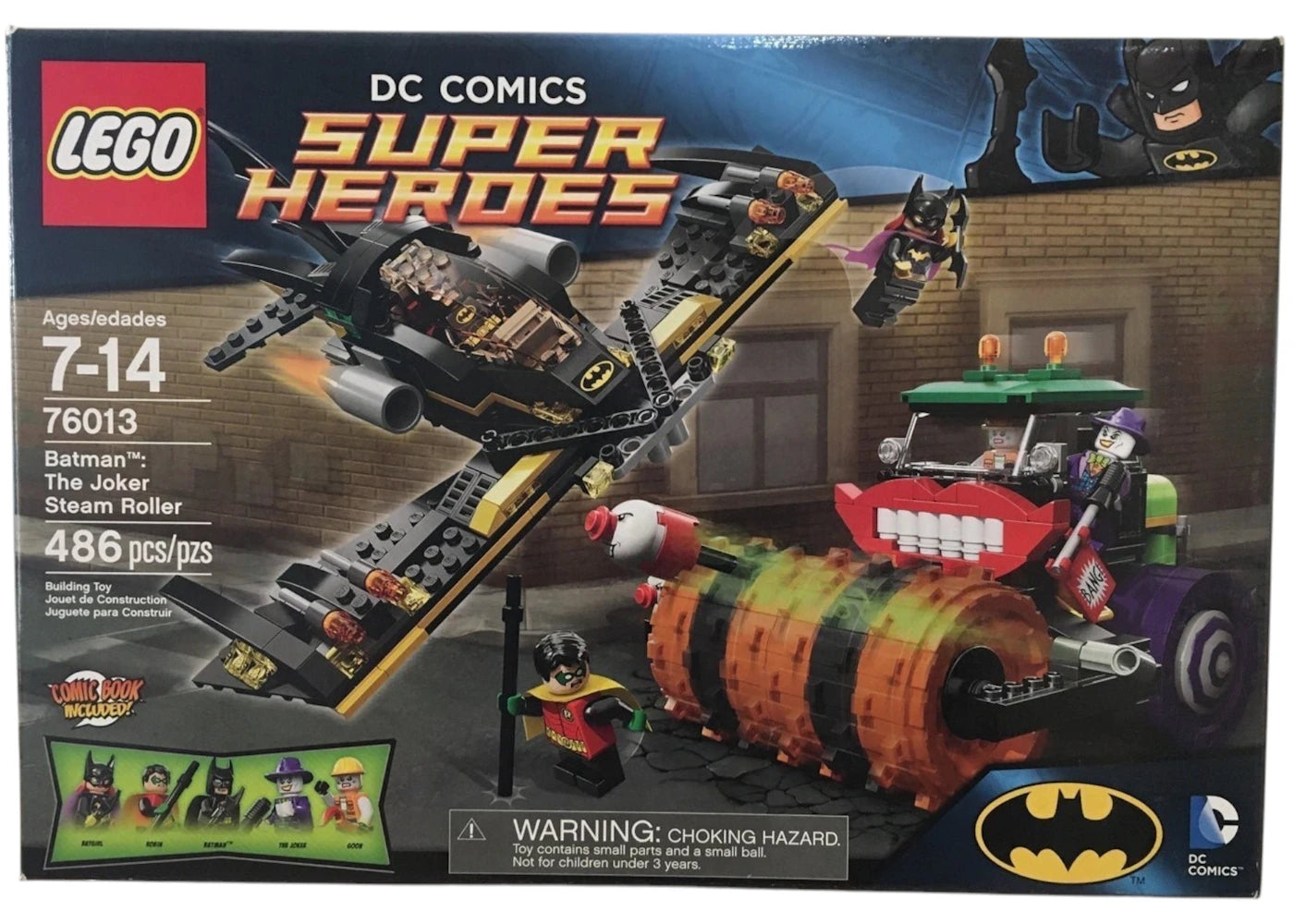 LEGO DC Comics Super Heroes Batman: The Joker Steam Roller Set 76013 - authentic LEGO building set
