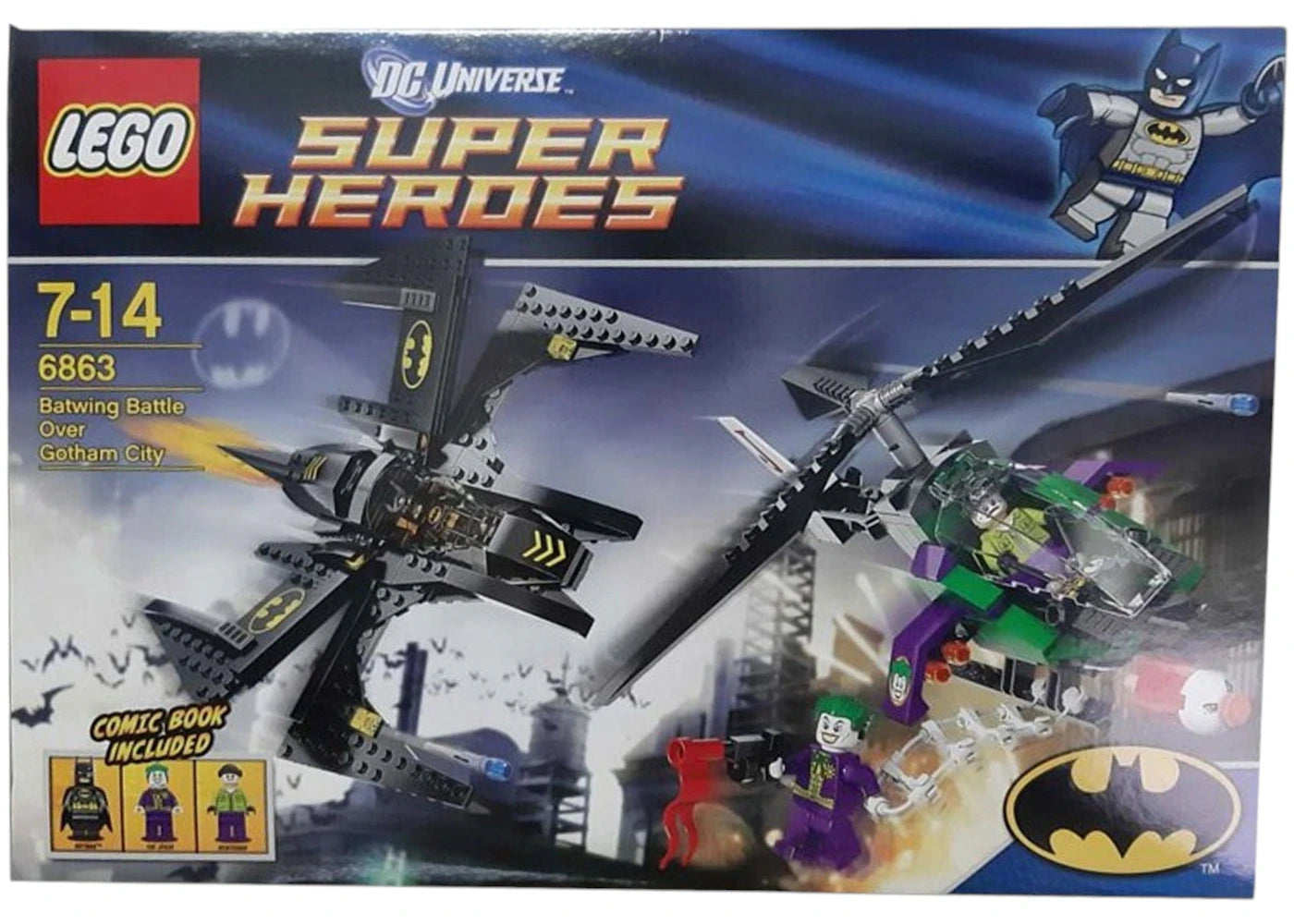 LEGO DC Comics Super Heroes Batwing Battle Over Gotham City Set 6863 - vue 360