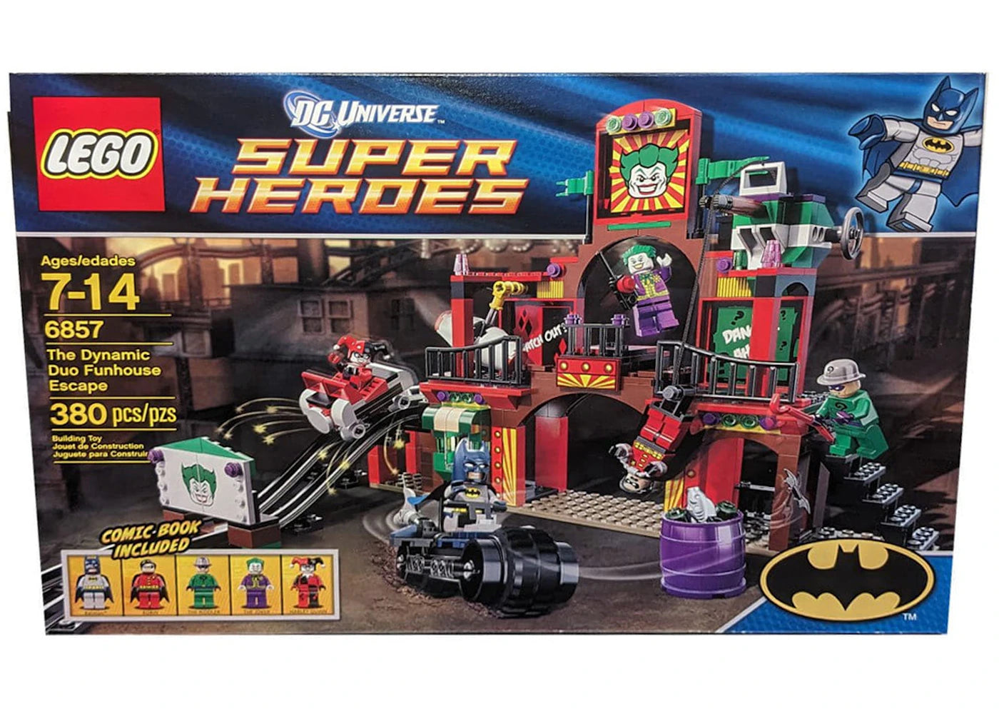 LEGO DC Comics Super Heroes The Dynamic Duo Funhouse Escape Set 6857 - vue 360