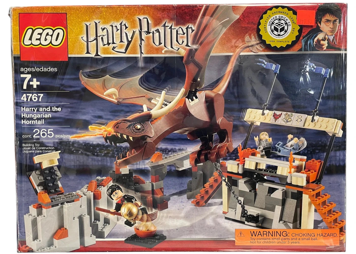 LEGO Harry Potter Harry and the Hungarian Horntail Set 4767 - vue 360