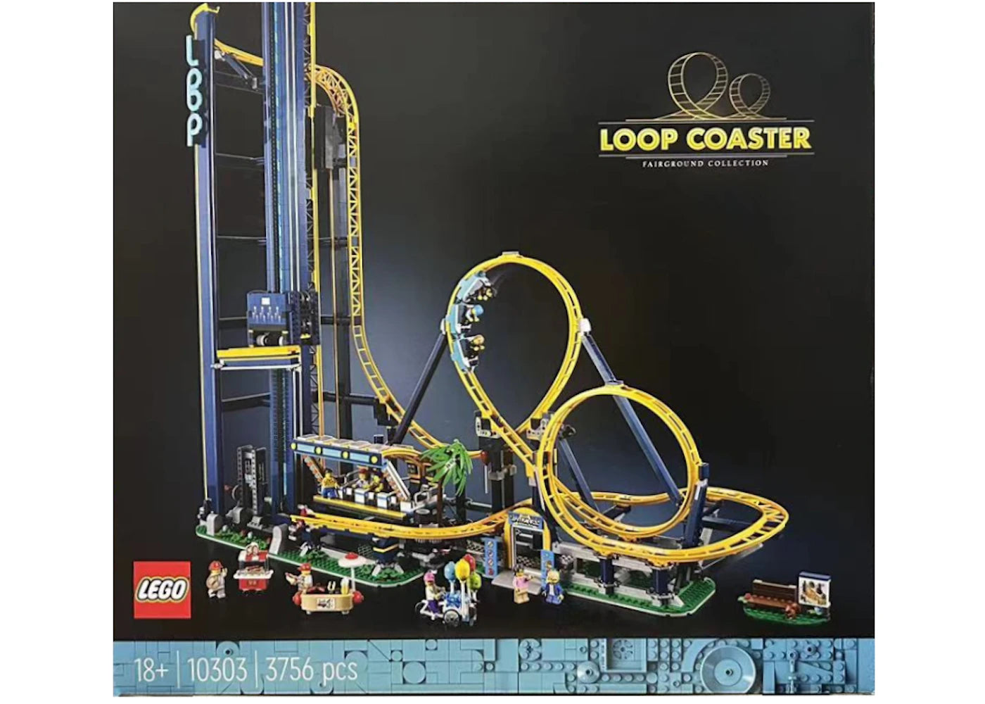 LEGO Icons Fairground Collection Loop Coaster Set 10303 - vue 360