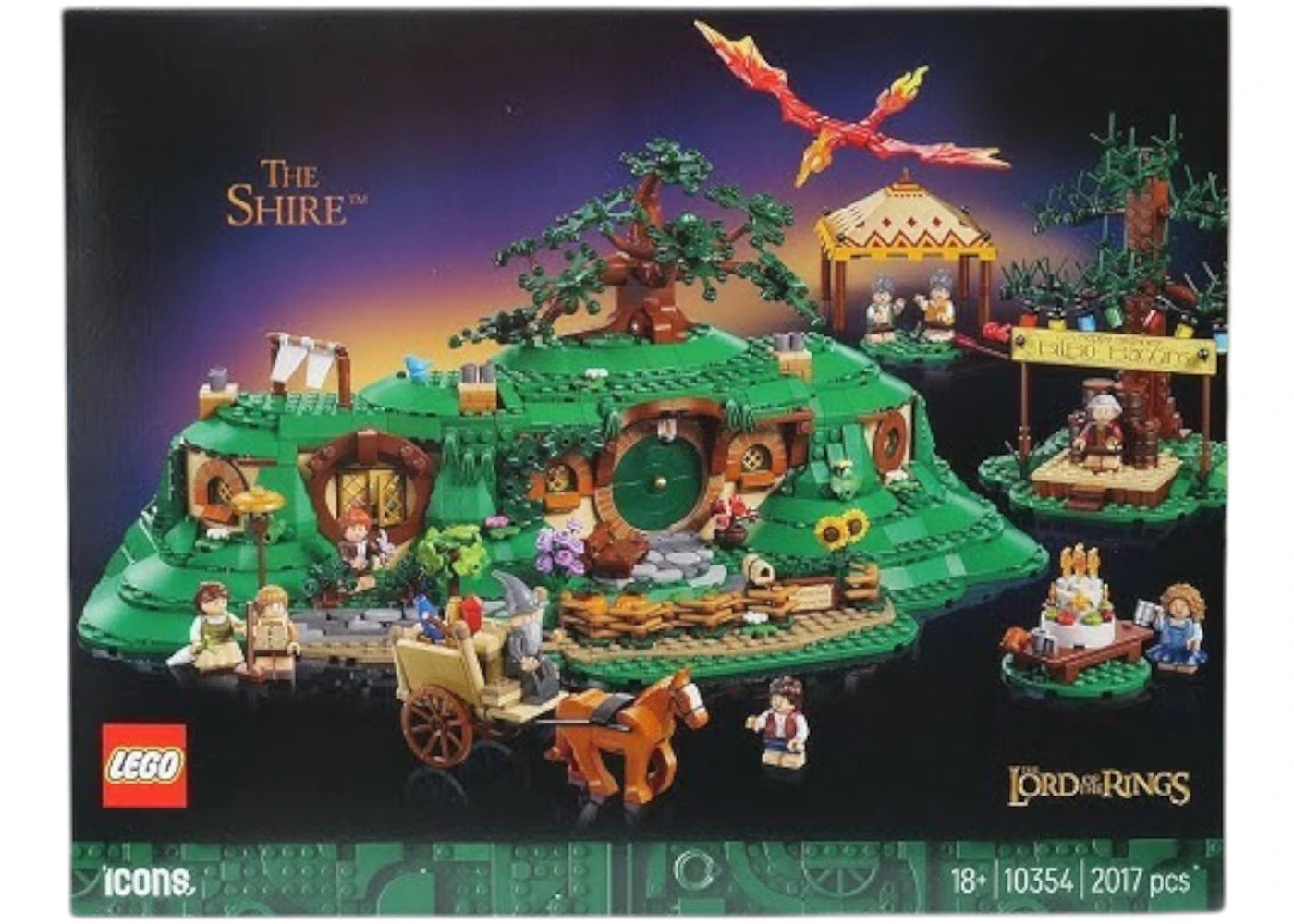 LEGO Icons Lord of the Rings The Shire Set 10354 - vue 360