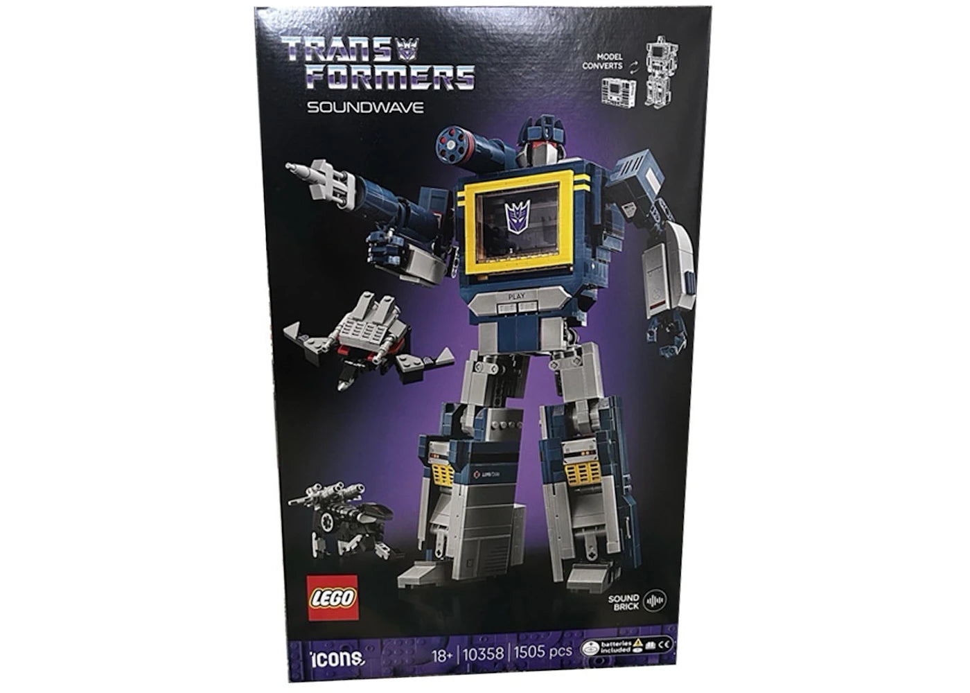 LEGO IconsTransformers: Soundwave Set 10358