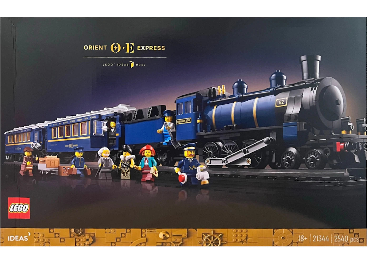 LEGO Ideas The Orient Express Train Set 21344 - vue 360