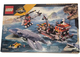 LEGO Jurassic World Mosasaurus Dinosaur Boat Attack Set #77983 - vue 360