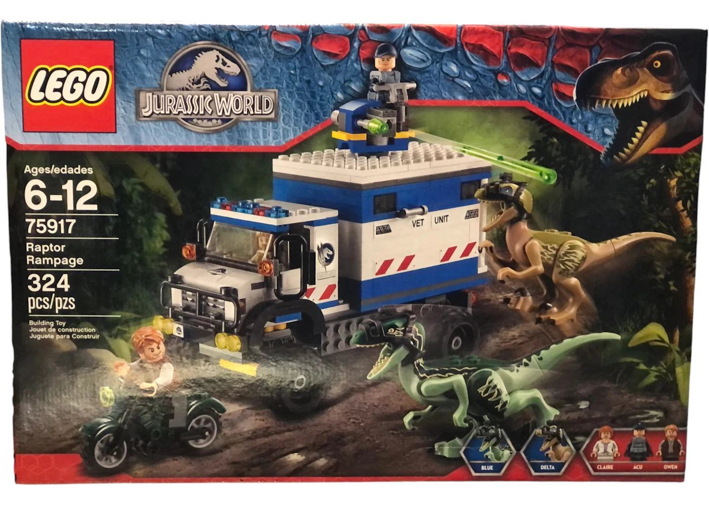 LEGO Jurassic World Raptor Rampage Set 75917 - vue 360