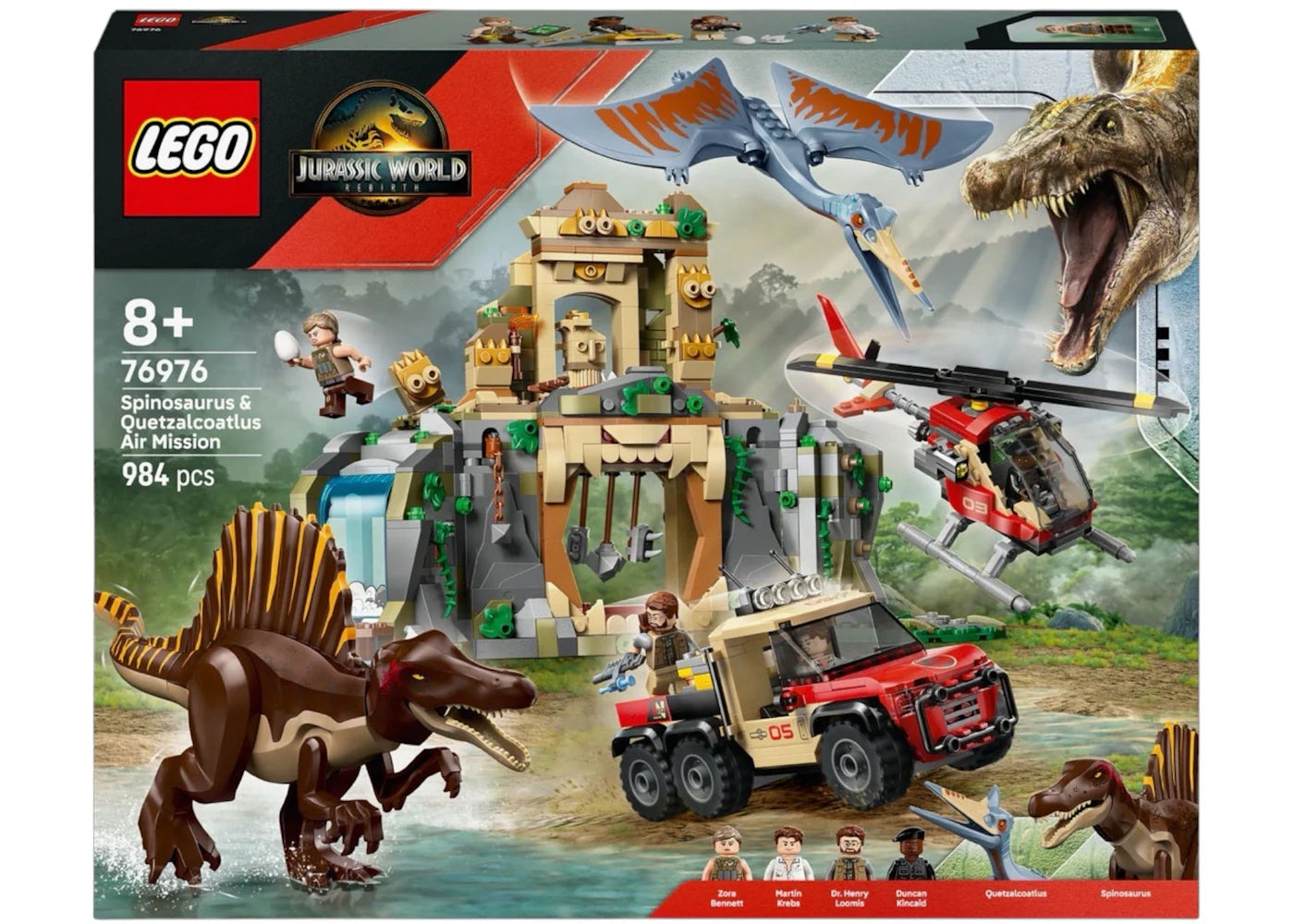 LEGO Jurassic World Spinosaurus & Quetzalcoatlus Air Mission Set 76976 - authentic LEGO building set