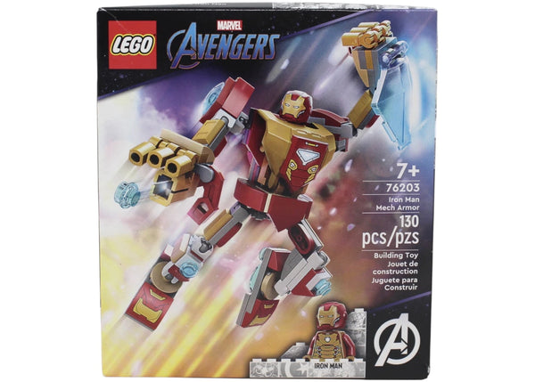 LEGO Marvel Avengers Iron Man Mech Armor Set 76203 Red & Gold - authentic LEGO building set