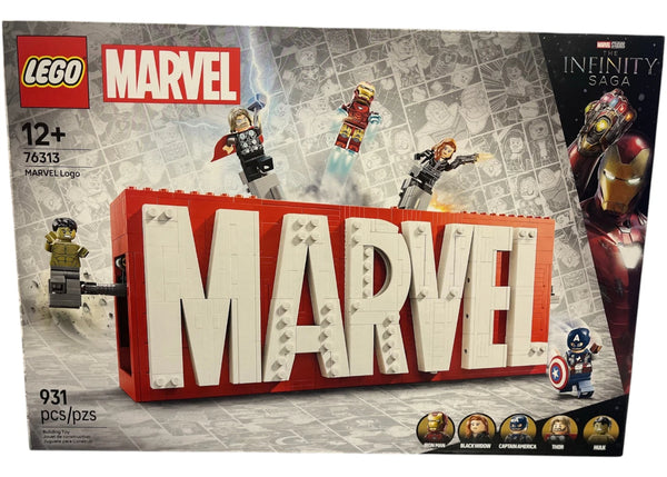 LEGO Marvel MARVEL Logo & Minifigures Set 76313 - authentic LEGO building set