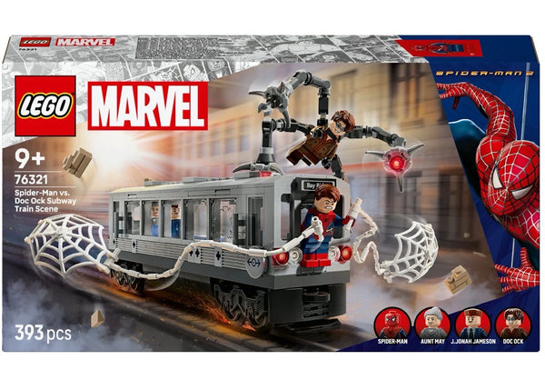 LEGO Marvel Spider-Man vs. Doc Ock Subway Train Scene Set 76321 - authentic LEGO building set