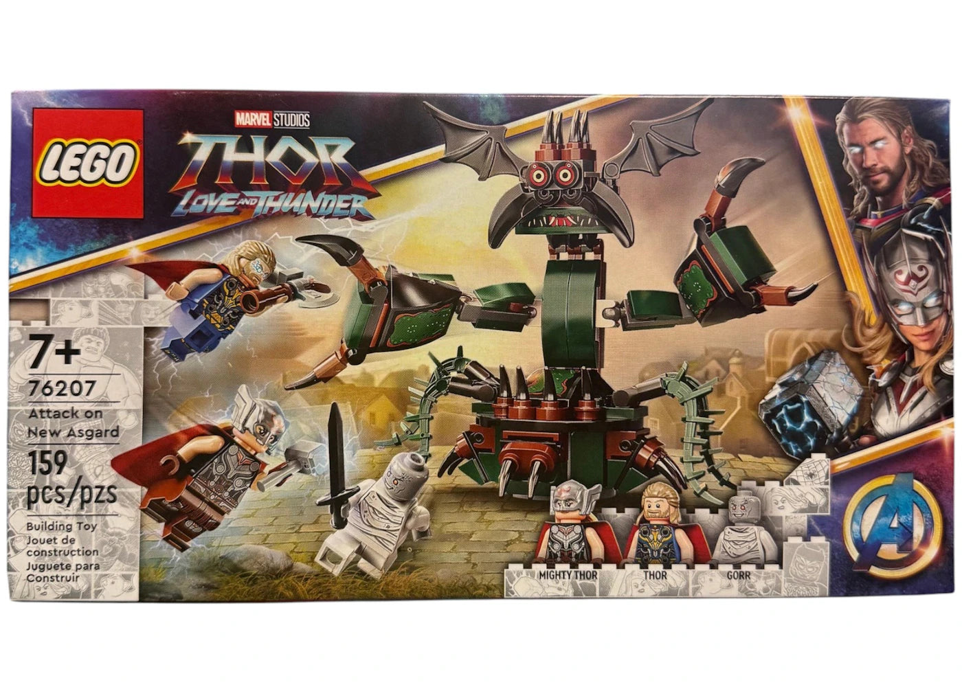 LEGO Marvel Studios Thor Love and Thudner Attack on New Asgard Set 76207