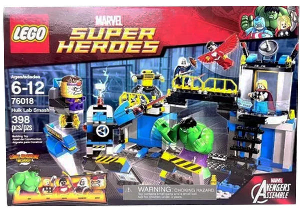 LEGO Marvel Super Heroes Avengers: Hulk Lab Smash Set 76018 - authentic LEGO building set