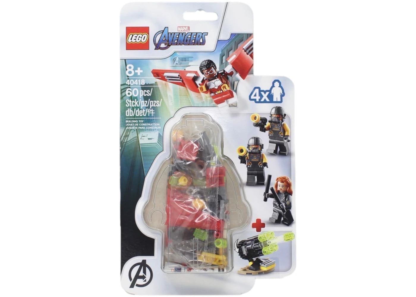 LEGO Marvel Super Heroes Falcon & Black Widow Team Up Set 40418 - vue secondaire A