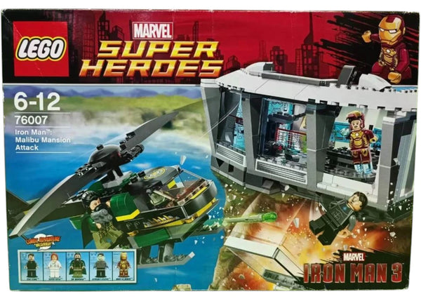 LEGO Marvel Super Heroes Iron Man: Malibu Mansion Attack Set 76007 - authentic LEGO building set