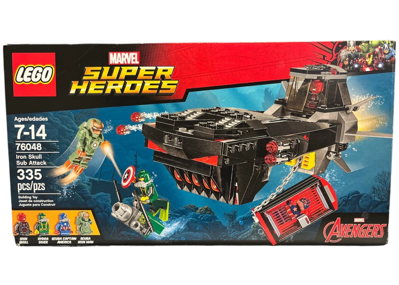 LEGO Marvel Super Heroes Iron Skull Sub Attack Set 76048