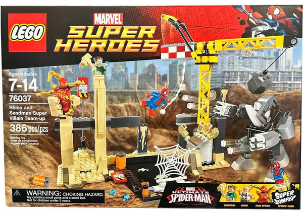 LEGO Marvel Super Heroes Rhino and Sandman Super Villain Team-up Set 76037 - authentic LEGO building set
