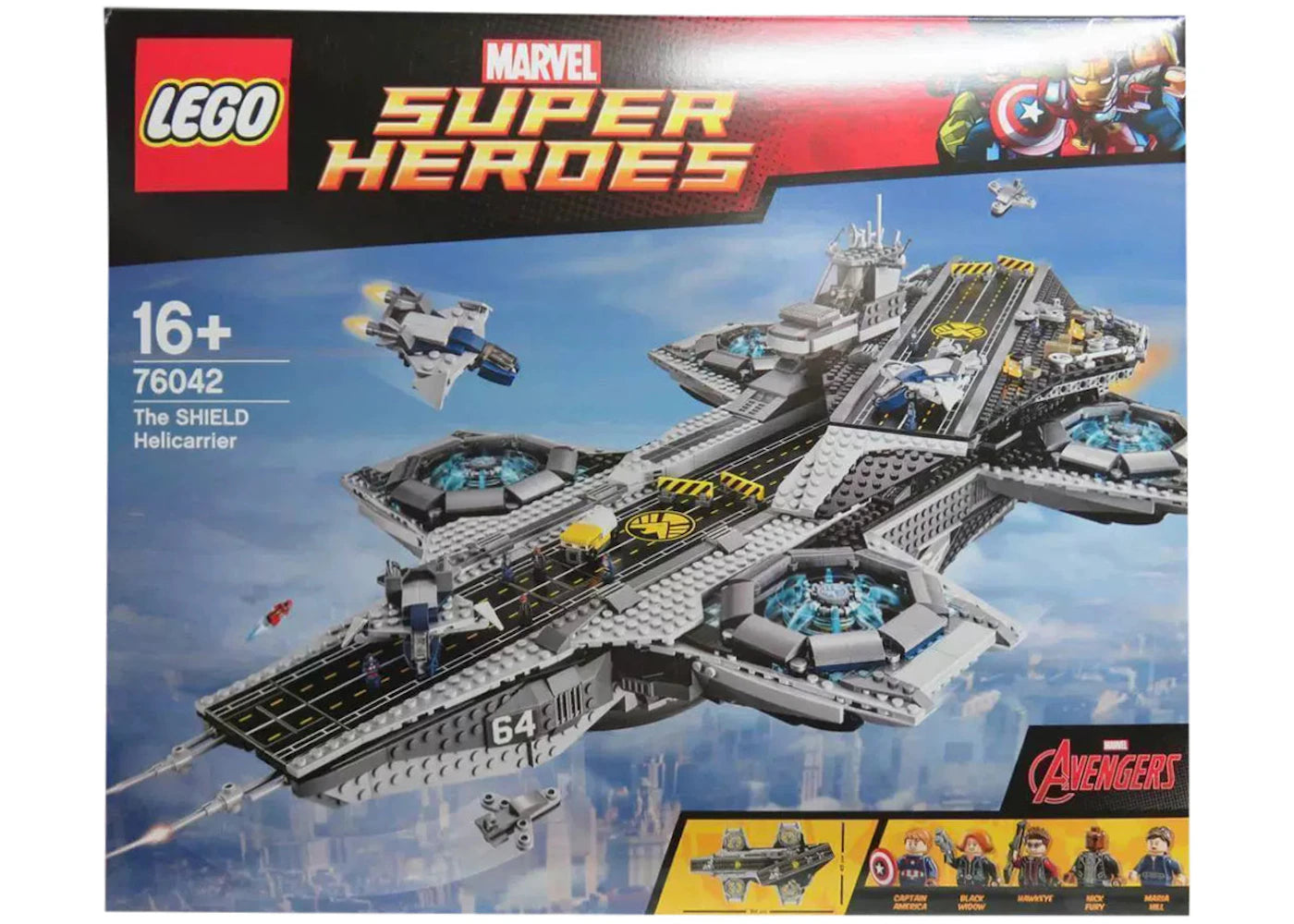 LEGO Marvel Super Heroes The SHIELD Helicarrier Set 76042 - vue 360
