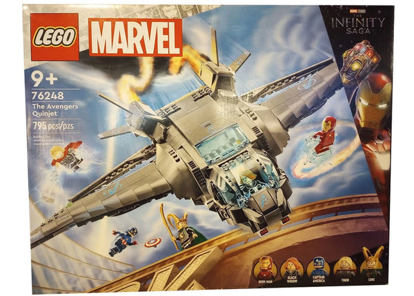 LEGO Marvel The Infinity Saga The Avengers Quinjet Set 76248 - authentic LEGO building set
