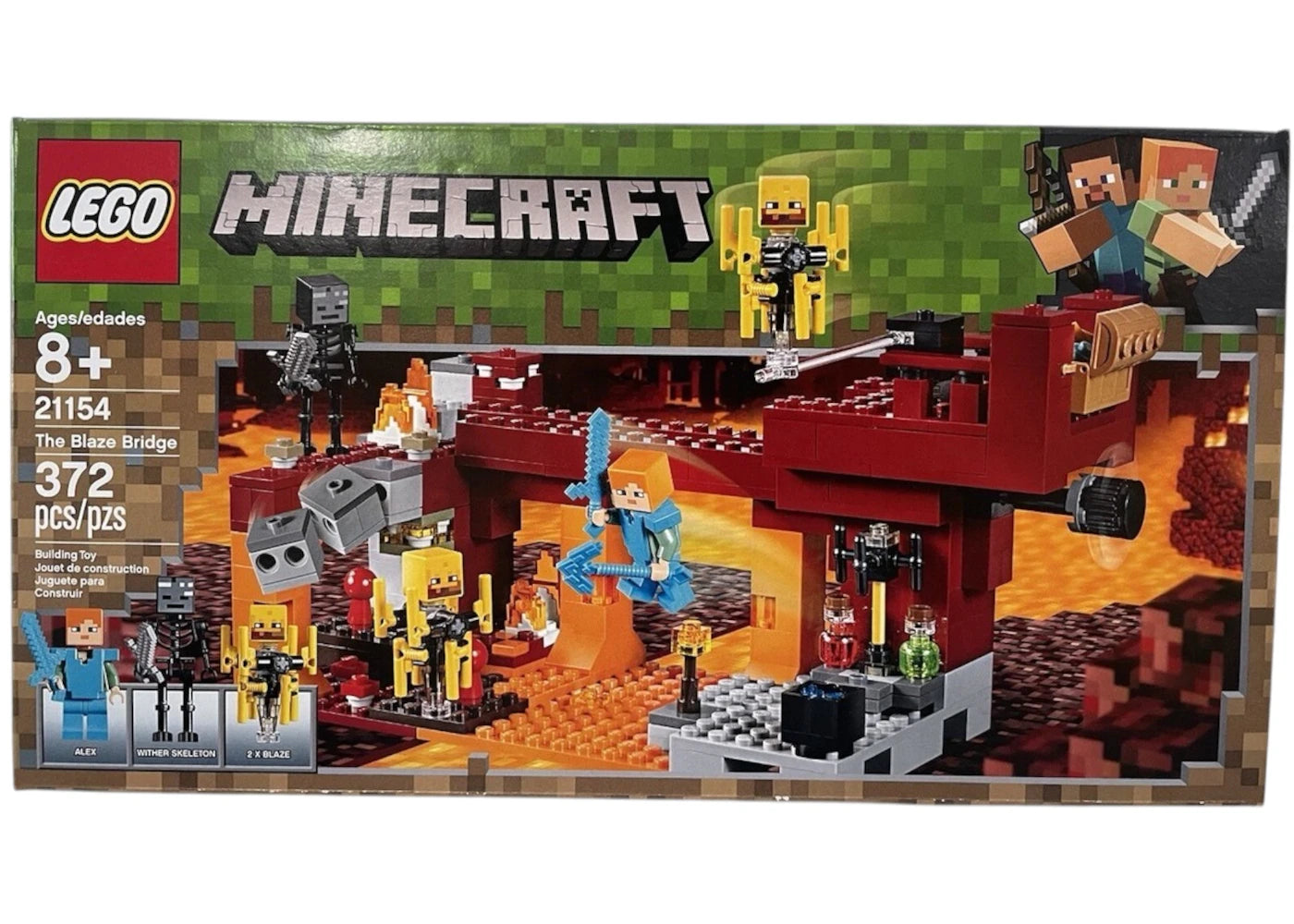 LEGO Minecraft The Blaze Bridge Set 21154 - authentic LEGO building set