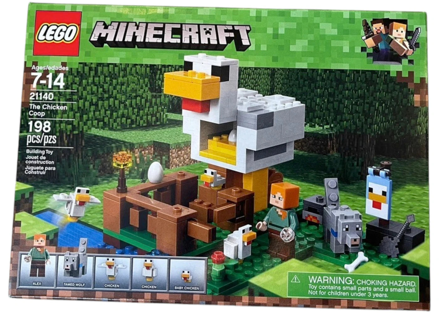 LEGO Minecraft The Chicken Coop Set 21140 - vue secondaire A