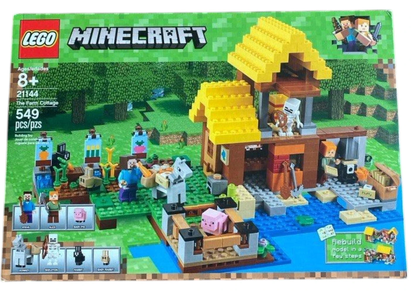 LEGO Minecraft Das Farm-Cottage Set 21144 - vue 360