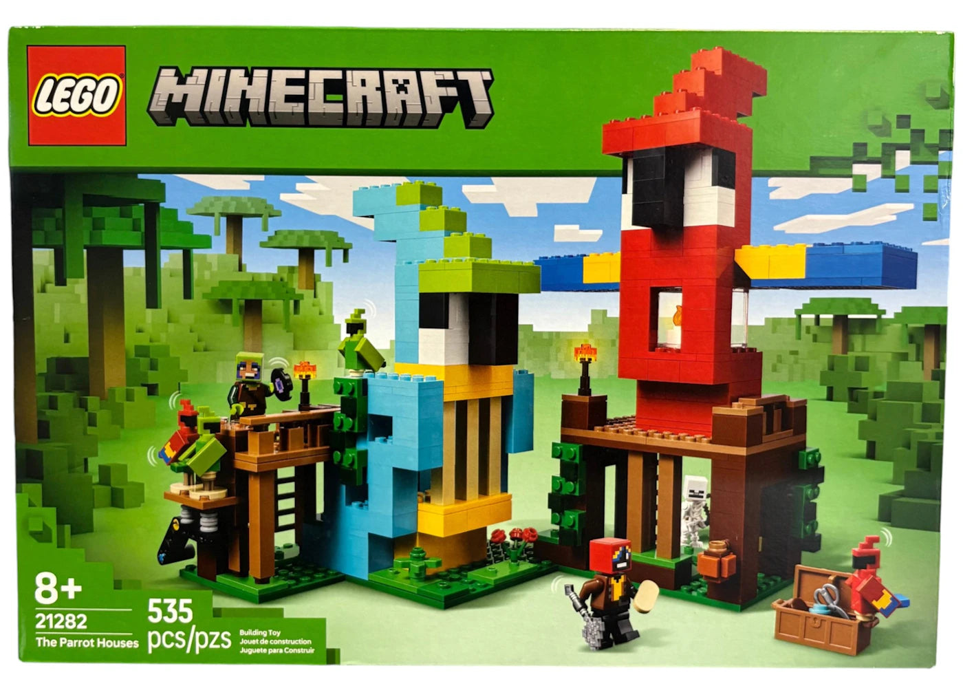 LEGO Minecraft The Parrot Houses Set 21282 - vue secondaire A