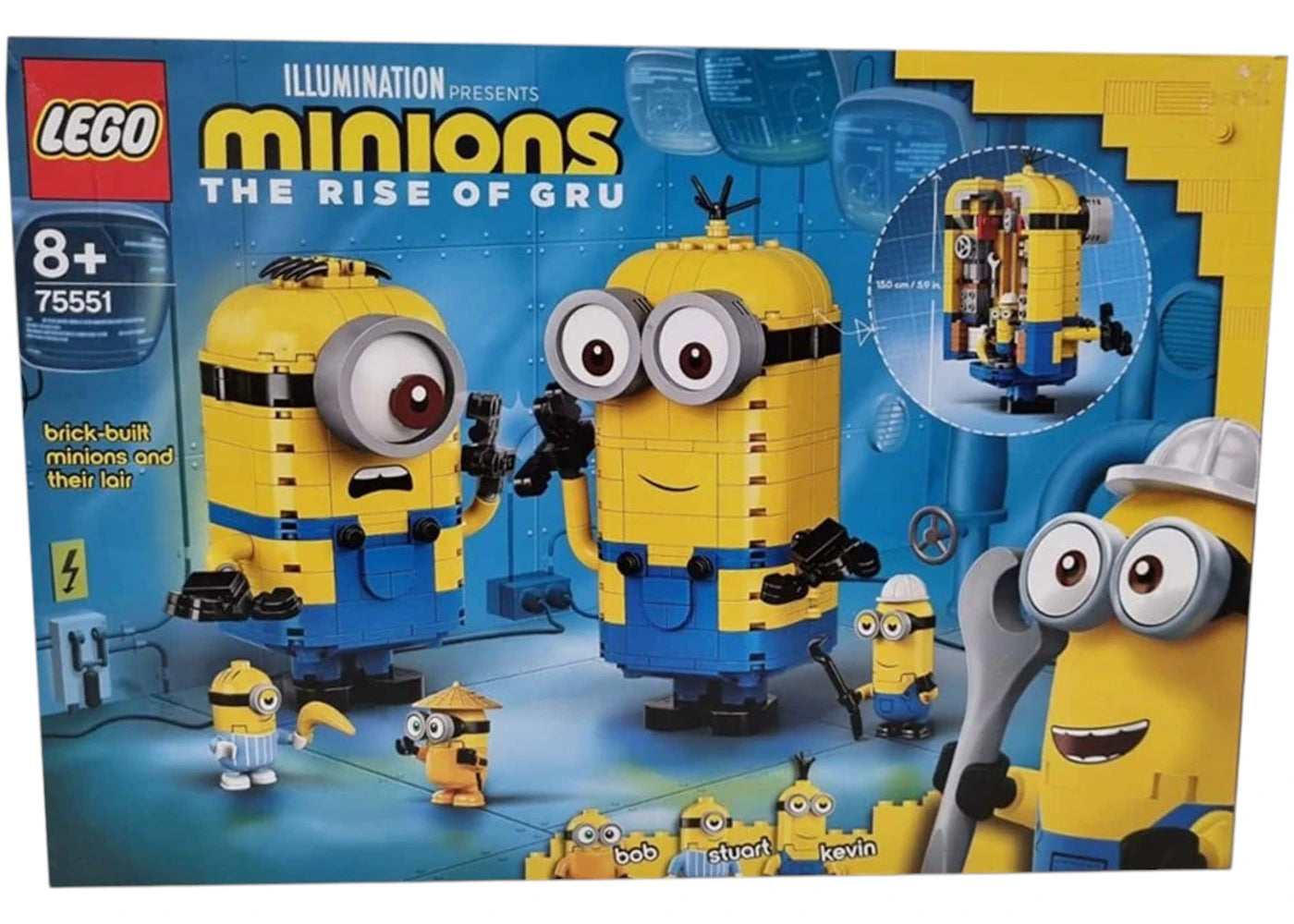 LEGO Minions The Rise of Gru Brick-built Minions and their Lair Set 75551 - vue 360
